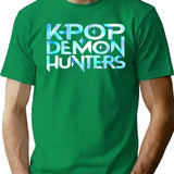 Kpop Demon Hunters (12) T-Shirt for Men & Women, T-Shirts Graphic Tee - Green