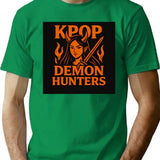 Kpop Demon Hunters (13) T-Shirt for Men & Women, T-Shirts Graphic Tee - Green