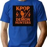 Kpop Demon Hunters (13) T-Shirt for Men & Women, T-Shirts Graphic Tee - Blue