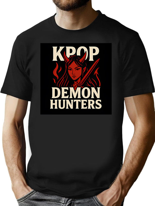 Kpop Demon Hunters (14) T-Shirt for Men & Women, T-Shirts Graphic Tee - Black