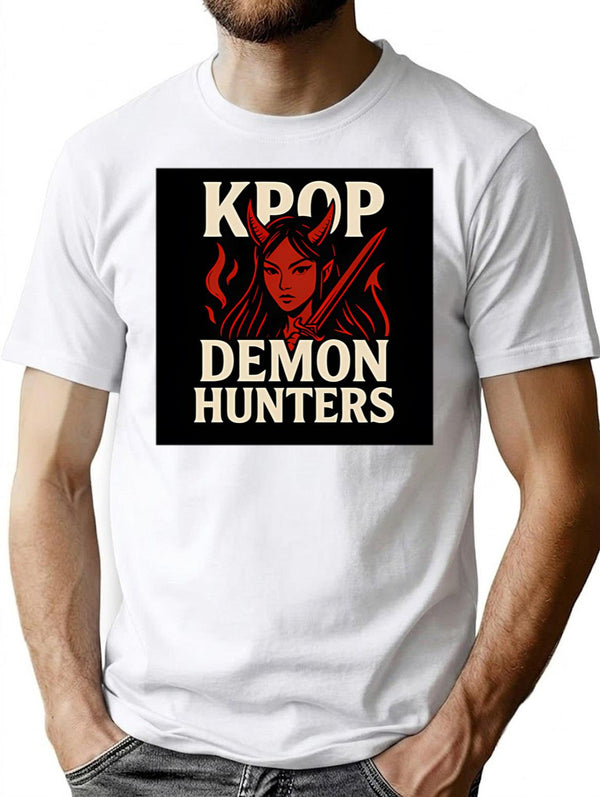Kpop Demon Hunters (14) T-Shirt for Men & Women, T-Shirts Graphic Tee - White