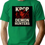 Kpop Demon Hunters (14) T-Shirt for Men & Women, T-Shirts Graphic Tee - Green