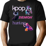 Kpop Demon Hunters (16) T-Shirt for Men & Women, T-Shirts Graphic Tee - Black
