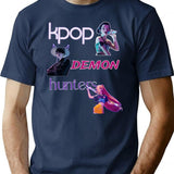 Kpop Demon Hunters (16) T-Shirt for Men & Women, T-Shirts Graphic Tee - Navy