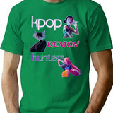 Kpop Demon Hunters (16) T-Shirt for Men & Women, T-Shirts Graphic Tee - Green