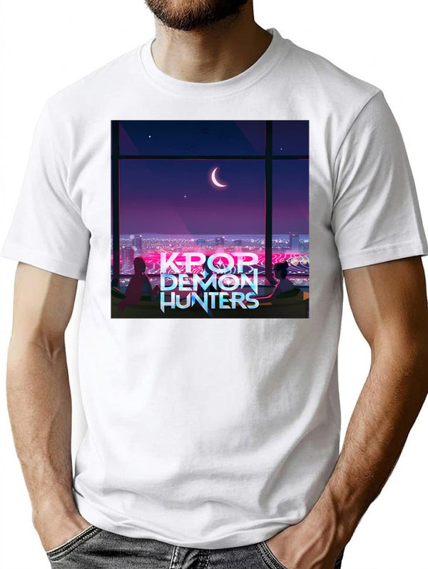 Kpop Demon Hunters (17) T-Shirt for Men & Women, T-Shirts Graphic Tee - White