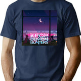 Kpop Demon Hunters (17) T-Shirt for Men & Women, T-Shirts Graphic Tee - Navy