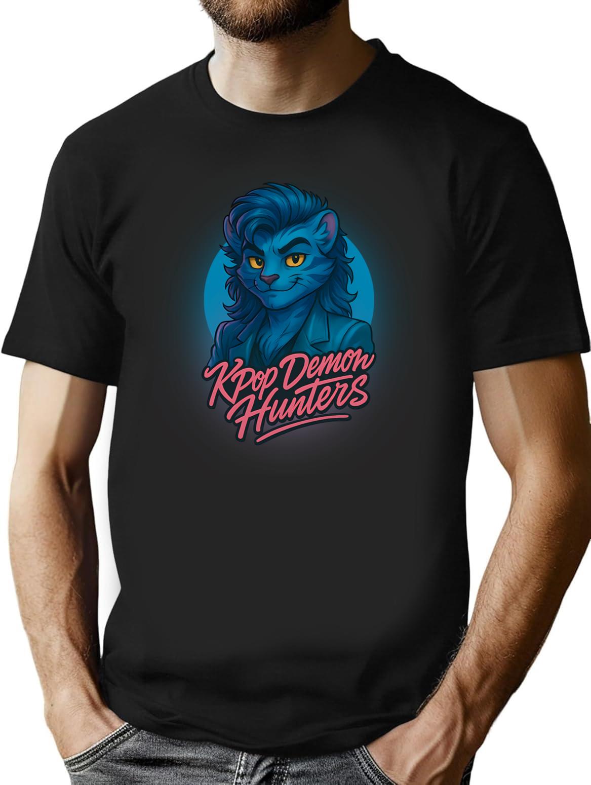 Kpop Demon Hunters (19) T-Shirt for Men & Women, T-Shirts Graphic Tee - Black