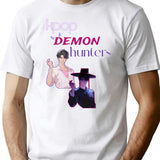 Kpop Demon Hunters (6) T-Shirt for Men & Women, T-Shirts Graphic Tee - White