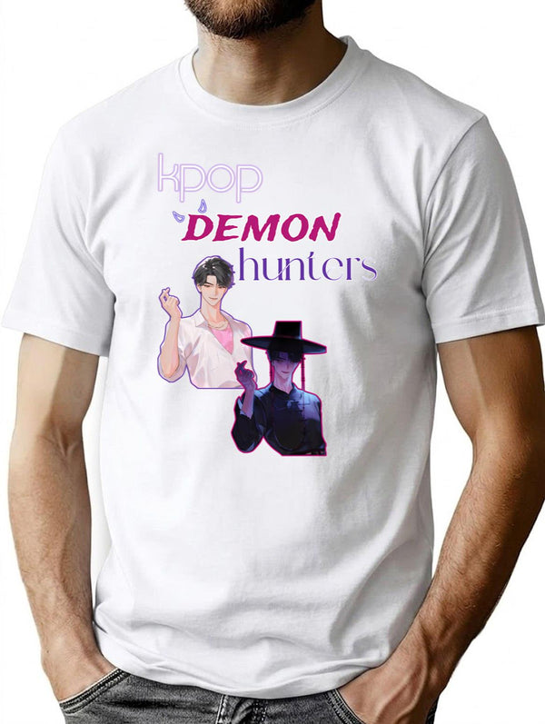 Kpop Demon Hunters (6) T-Shirt for Men & Women, T-Shirts Graphic Tee - White
