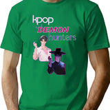 Kpop Demon Hunters (6) T-Shirt for Men & Women, T-Shirts Graphic Tee - Green