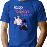 Kpop Demon Hunters (6) T-Shirt for Men & Women, T-Shirts Graphic Tee - Blue