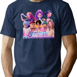 Kpop Demon Hunters (7) T-Shirt for Men & Women, T-Shirts Graphic Tee - Navy