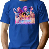 Kpop Demon Hunters (7) T-Shirt for Men & Women, T-Shirts Graphic Tee - Blue