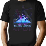 Kpop Demon Hunters T-Shirt for Men & Women, T-Shirts Graphic Tee - Black