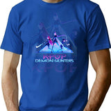 Kpop Demon Hunters T-Shirt for Men & Women, T-Shirts Graphic Tee - Blue