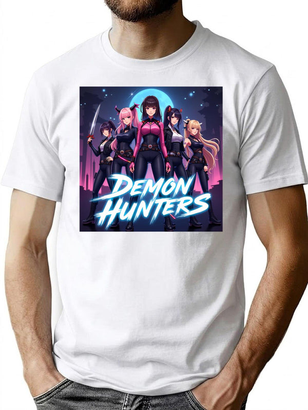 Kpop Demon Huntersdemon Hunterskpop Demon Hunters Rumikpop Demon Huntersk-Pop Demon Hunters Supernatural T-Shirt for Men & Women, T-Shirts Graphic Tee - White