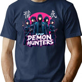 Kpop Demon Huntersk-Pop Demon Hunters Supernatural Idol Warriors Art Print - Unique K-Pop Fantasy Desig T-Shirt for Men & Women, T-Shirts Graphic Tee - Navy