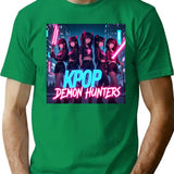 Kpop Demon Huntersk-Pop Demon Hunters Supernatural Idol Warriors Art Print - Unique K-Pop (2) T-Shirt for Men & Women, T-Shirts Graphic Tee - Green