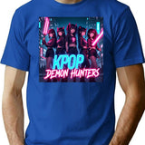 Kpop Demon Huntersk-Pop Demon Hunters Supernatural Idol Warriors Art Print - Unique K-Pop (2) T-Shirt for Men & Women, T-Shirts Graphic Tee - Blue