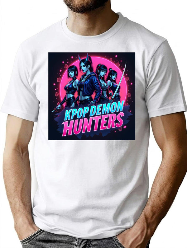 Kpop Demon Huntersk-Pop Demon Hunters Supernatural Idol Warriors Art Print - Unique K-Pop (3) T-Shirt for Men & Women, T-Shirts Graphic Tee - White