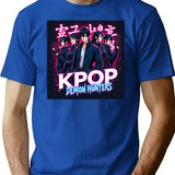 Kpop Demon Huntersk-Pop Demon Hunters Supernatural Idol Warriors Art Print - Unique K-Pop (4) T-Shirt for Men & Women, T-Shirts Graphic Tee - Blue