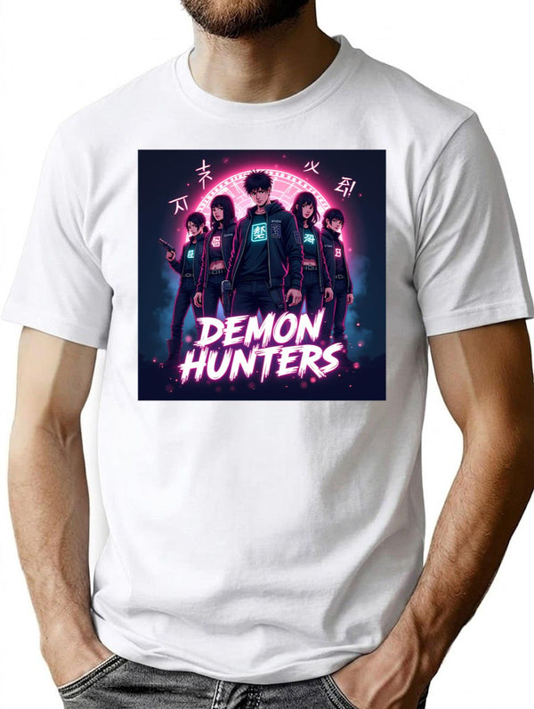 Kpop Demon Huntersk-Pop Demon Hunters Supernatural Idol Warriors Art Print - Unique K-Pop (5) T-Shirt for Men & Women, T-Shirts Graphic Tee - White