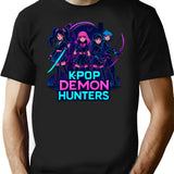 Kpop Demon Huntersk-Pop Demon Hunters Supernatural Idol Warriors Art Print - Unique K-Pop T-Shirt for Men & Women, T-Shirts Graphic Tee - Black