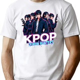 Kpop Demon Huntersk-Pop Demon Hunters Supernatural Idol Warriors Art Print T-Shirt for Men & Women, T-Shirts Graphic Tee - White