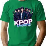 Kpop Demon Huntersk-Pop Demon Hunters Supernatural Idol Warriors Art Print T-Shirt for Men & Women, T-Shirts Graphic Tee - Green