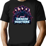Kpop Demon Huntersk-Pop Demon Hunters Supernatural Idol Warriors T-Shirt for Men & Women, T-Shirts Graphic Tee - Black