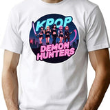 Kpop Demon Huntersk-Pop Demon Hunters Supernatural (2) T-Shirt for Men & Women, T-Shirts Graphic Tee - White
