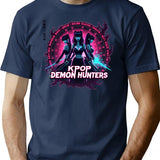Kpop Demon Huntersk-Pop Demon Hunters Supernatural T-Shirt for Men & Women, T-Shirts Graphic Tee - Navy