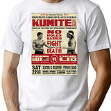 Kumite Fight Poster T-Shirt for Men & Women, T-Shirts Graphic Tee - White