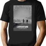 L'Avventura T-Shirt for Men & Women, T-Shirts Graphic Tee - Black