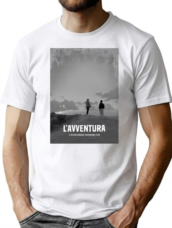 L'Avventura T-Shirt for Men & Women, T-Shirts Graphic Tee - White