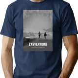 L'Avventura T-Shirt for Men & Women, T-Shirts Graphic Tee - Navy