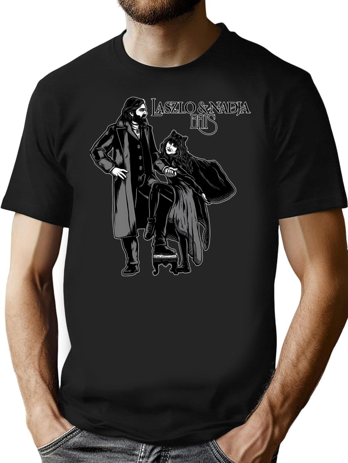 Laszlo And Nadja T-Shirt for Men & Women, T-Shirts Graphic Tee - Black