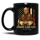 Leo Xiv Papal Peace In The 22Nd Century Black Coffee Mug
