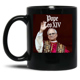 Leo Xiv Pope Leo Xiv New Pope Black Coffee Mug