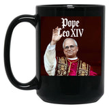 Leo Xiv Pope Leo Xiv New Pope Black Coffee Mug