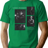 Leon Kennedy Resident Evil Vintage T-Shirt for Men & Women, T-Shirts Graphic Tee - Green