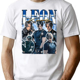 Leon Scott Kennedy Bootleg Vintage T-Shirt for Men & Women, T-Shirts Graphic Tee - White