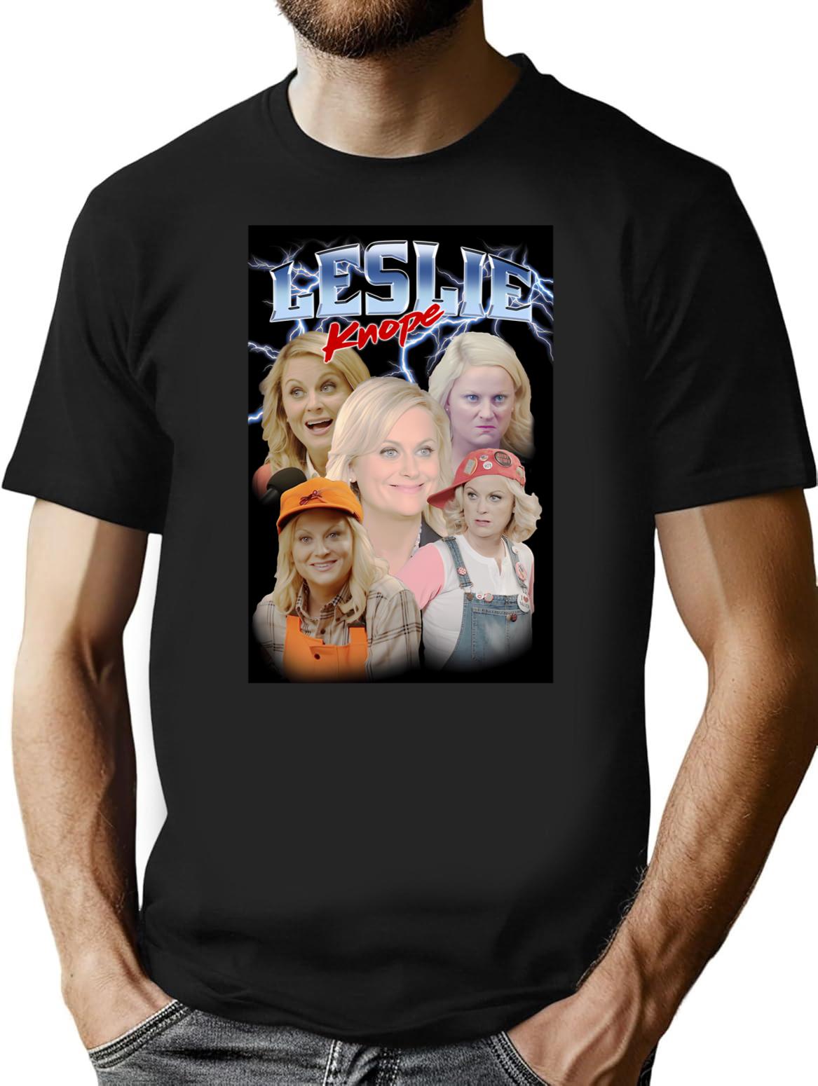 Leslie Knope Bootleg Bootleg Graphic T-Shirt - Black