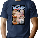 Leslie Knope Bootleg Bootleg Graphic T-Shirt - Navy