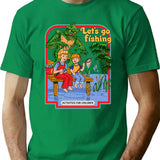 Let'S Go Fishing T-Shirt for Men & Women, T-Shirts Graphic Tee - Green