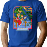 Let'S Go Fishing T-Shirt for Men & Women, T-Shirts Graphic Tee - Blue