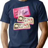 Let'S Play Again Bootleg Graphic T-Shirt - Navy