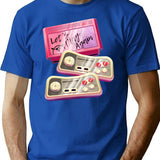 Let'S Play Again Bootleg Graphic T-Shirt - Blue