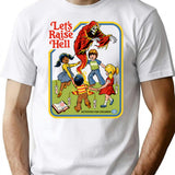 Let'S Raise Hell T-Shirt for Men & Women, T-Shirts Graphic Tee - White